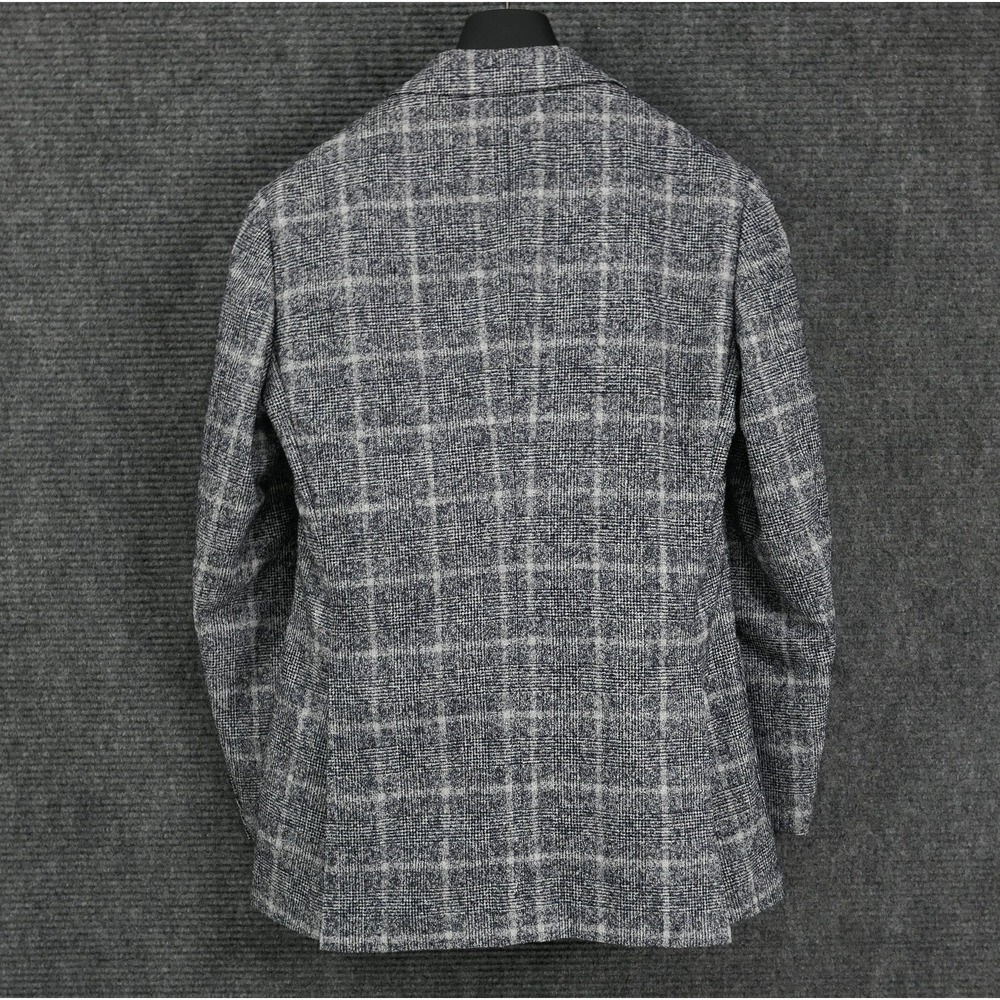 Suitsupply x Ferla Hudson 36R Alpaca Cotton Glen Check Windowpane Flannel Suit - Picture 2 of 16